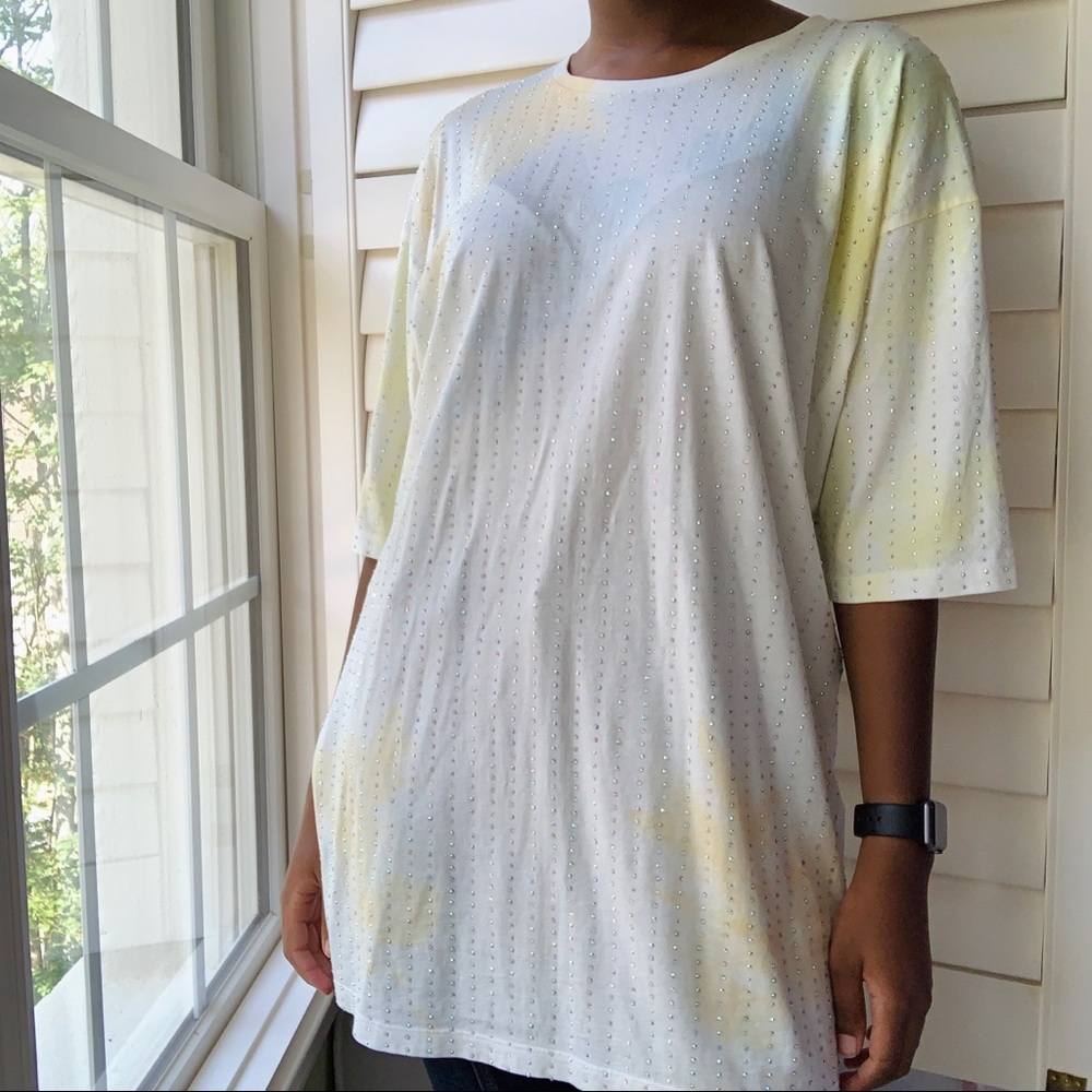 Pastel Tie-Die Star-Studded Tee